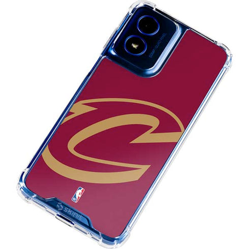 NBA Cleveland Cavaliers Large Logo Moto G 5G (2024) Clear Case